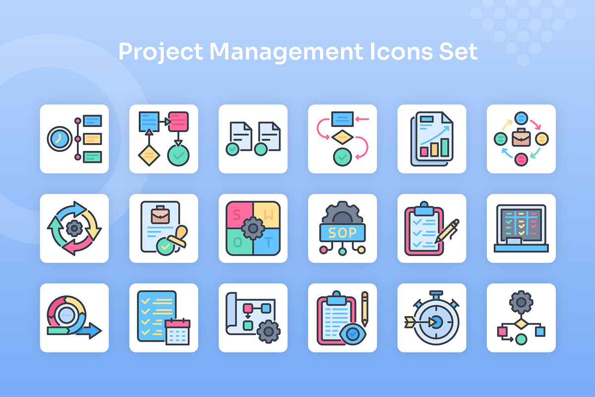 Project Management Icons Filled Line, an Icon by Kmg Design (Photo 2 of 3)