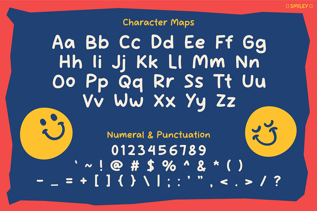 Smiley, a Font by Pinisi ART (Photo 2 of 10)