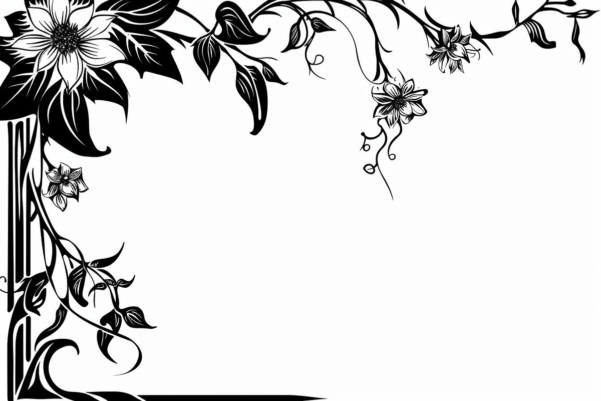 Floral Frame Silhouette Pack, an Illustration by BIPLOB EXPERT (Photo 9 of 9)