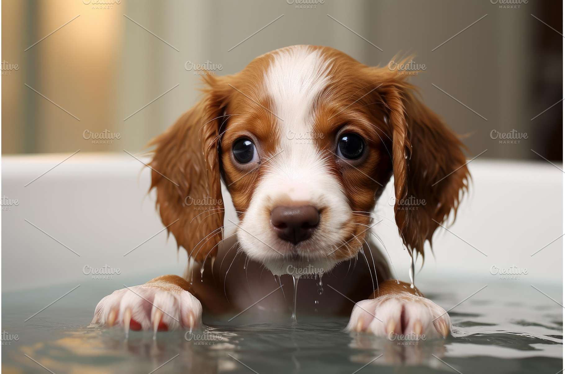 Fragrant Puppy dog foam bath, an Animal Photo by Ylivdesign