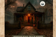 71 Halloween Horror Backdrops, a Seasonal Illustration by ThatsDesignArt (Thumbnail 3 of 15)