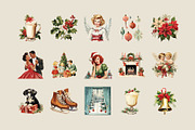 Vintage Christmas Graphics, an Object Graphic by GraphicsByKassy (Thumbnail 4 of 12)