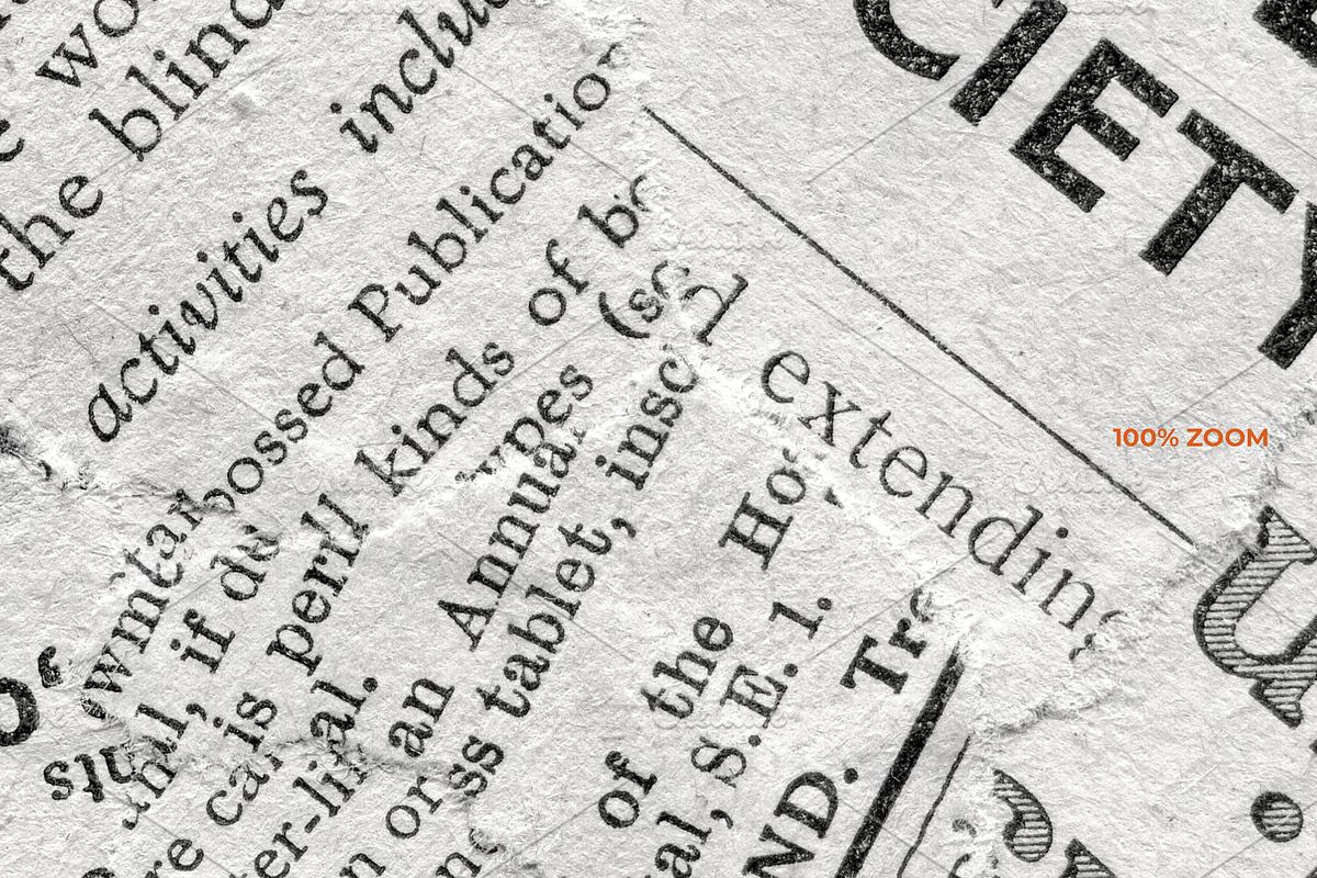 10 Grunge Vintage Newspaper Overlays, a Texture Graphic by Mint Pixels (Photo 3 of 4)