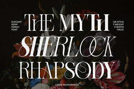 Sherlock Serif Family (126 Fonts), a Serif Font by Mahesans Co