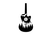 Nature Landscape Guitar Silhouette, an Object Illustration by Creativeshirt (Thumbnail 19 of 31)