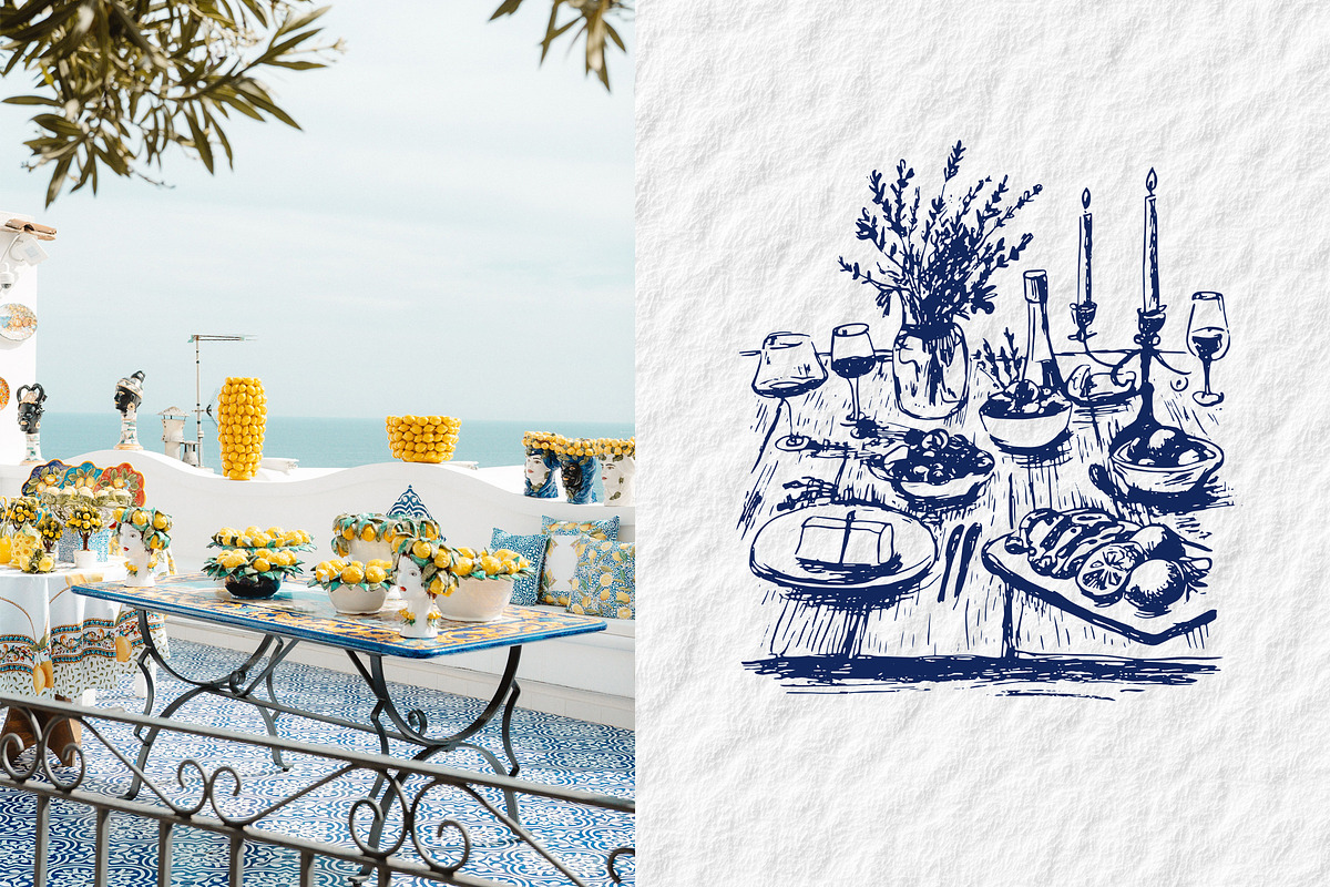 Mediterranean aesthetics, a Decorative Illustration by Chikovnaya (Photo 2 of 17)