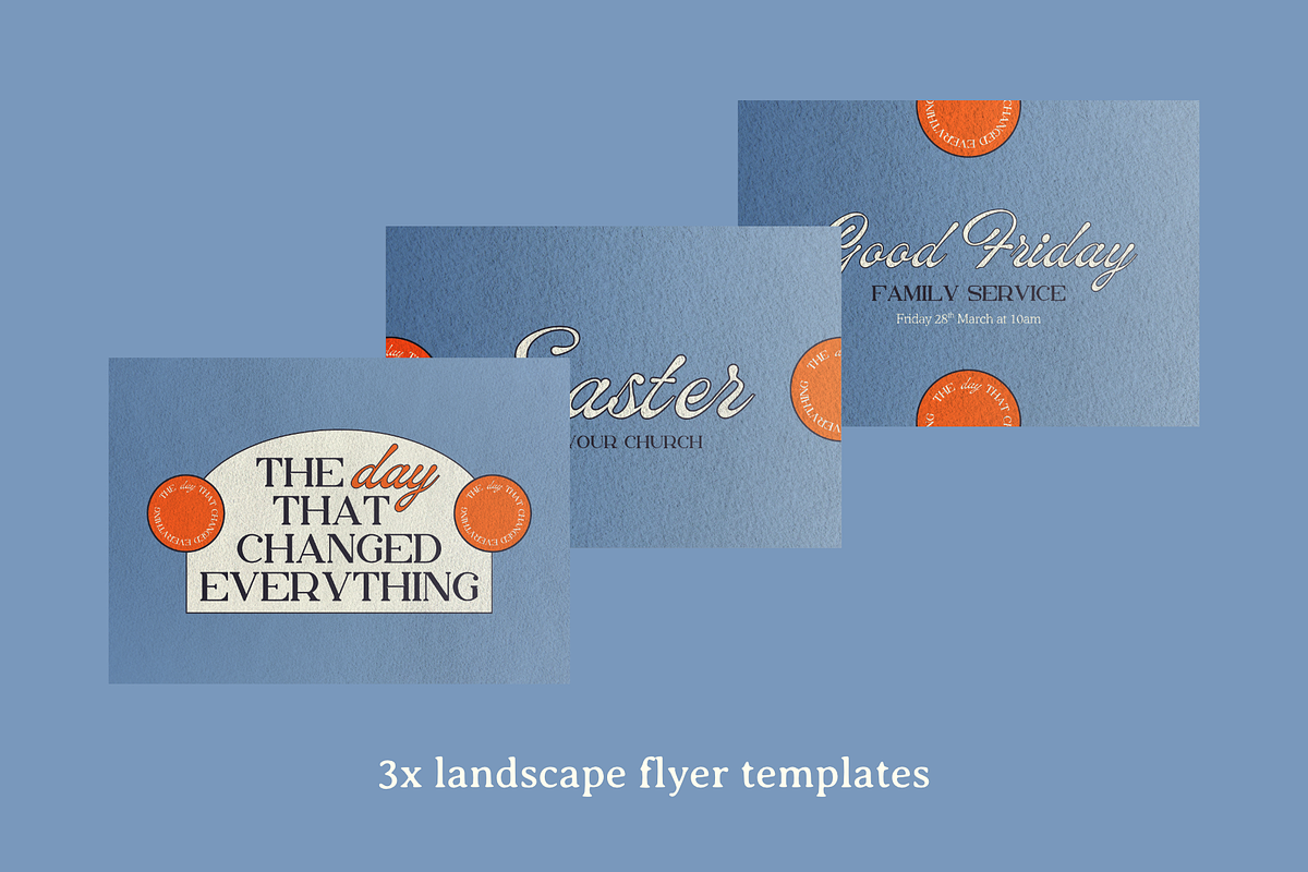 Church Easter Canva Template preview 3