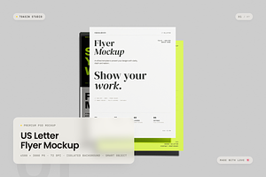 US Letter Flyer Mockup, an Advertising Mockup by Toasin Studio