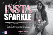 Sparkle Photoshop Instagram Template, a Social Media Template by Photohacklovers (Thumbnail 1 of 6)