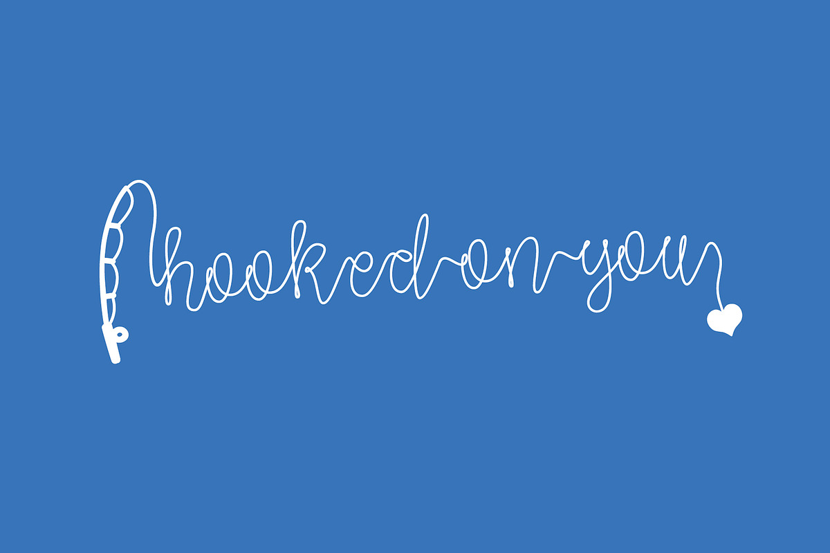 Gone Fishing - a fishing font!!!, a Font by Little Type Factory (Photo 14 of 16)
