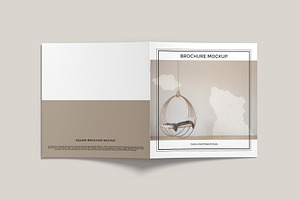 Square Brochure Catalog Mockup