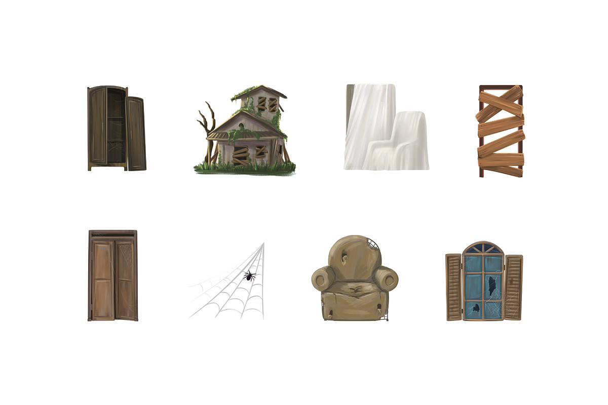 Abandoned House Interior, an Object Graphic by Deemak Daksina (Photo 2 of 3)