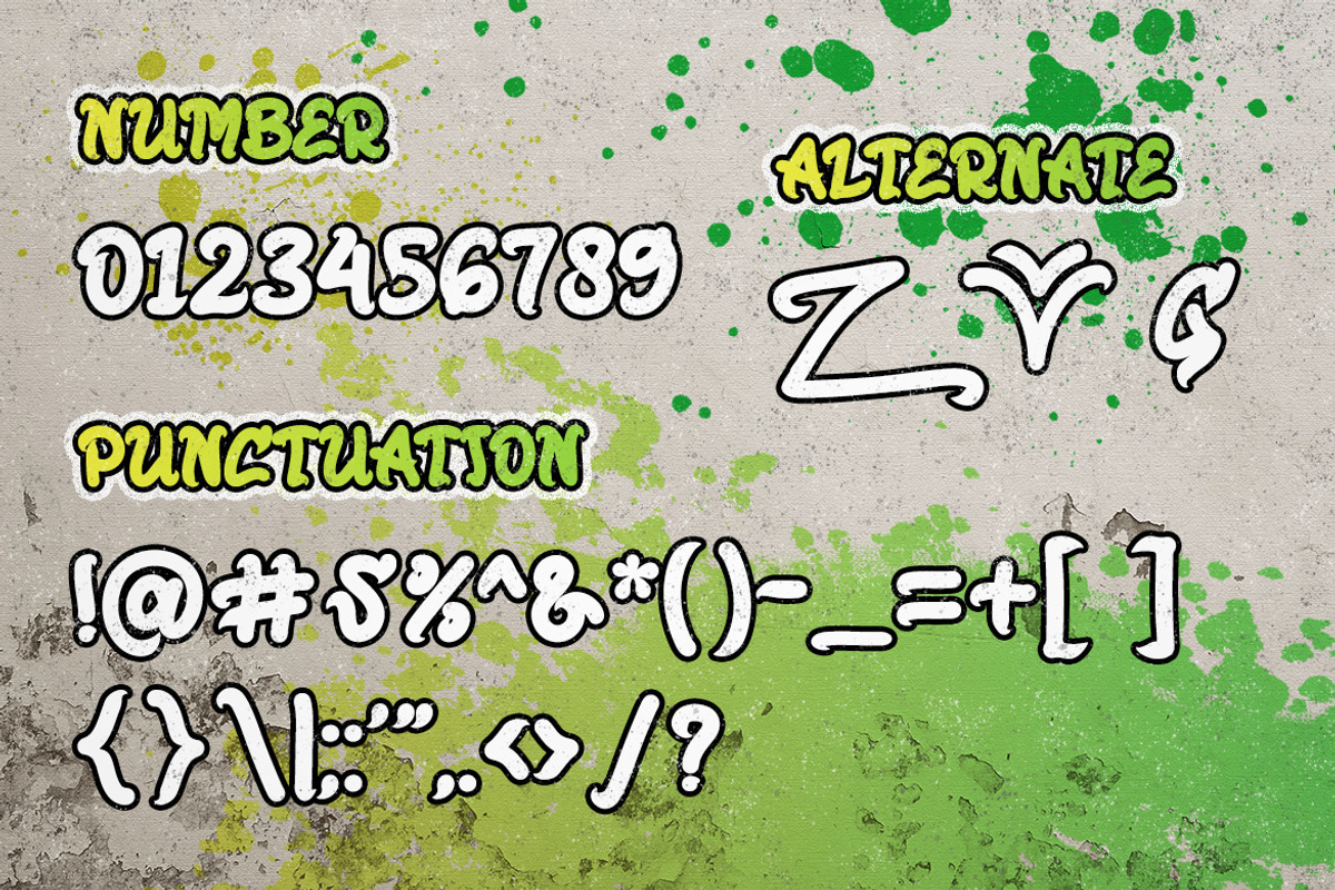 Guvaro - Graffiti Style Font, a Handwritten Font by ENATIVE (Photo 4 of 5)