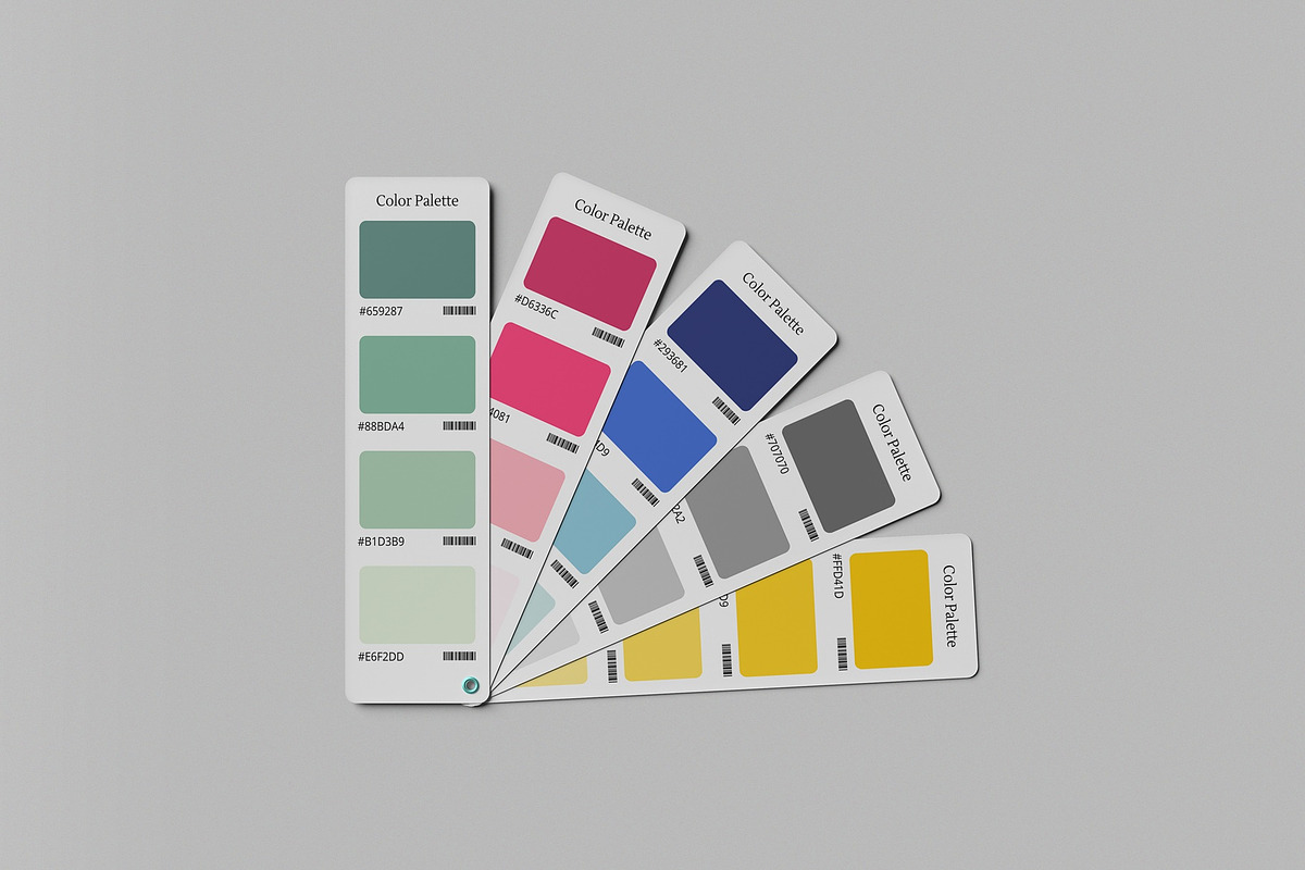 Color Palette Card Mockup, an Advertising Mockup by hokagata (Photo 2 of 5)