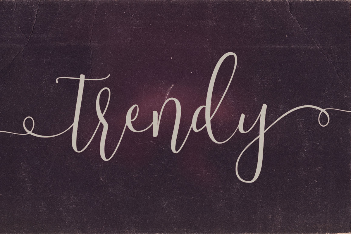 Trendy Script Font Duo preview 5