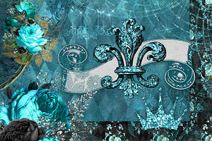 Teal Masquerade Graphics