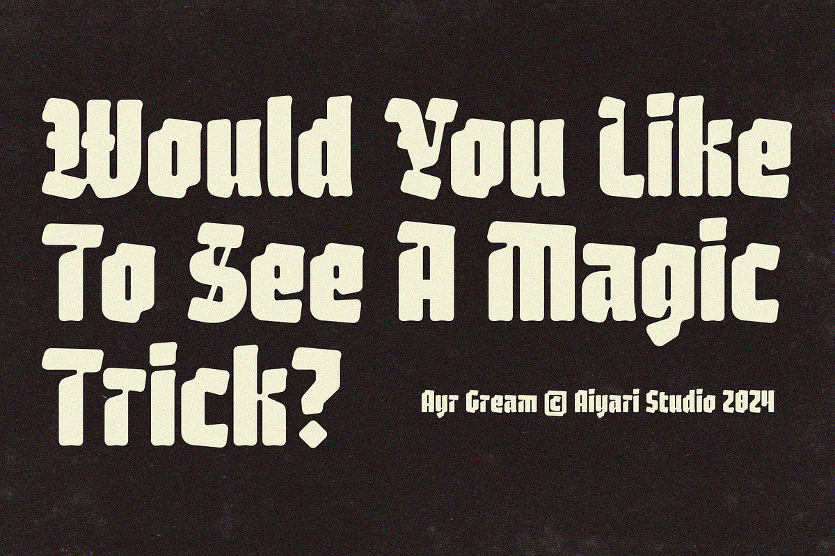 Gream Font Family, a Blackletter Font by Aiyari (Photo 10 of 10)