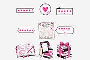 Book Besties Clipart Bundle, a Person Illustration by Tanya Kart (Thumbnail 9 of 12)