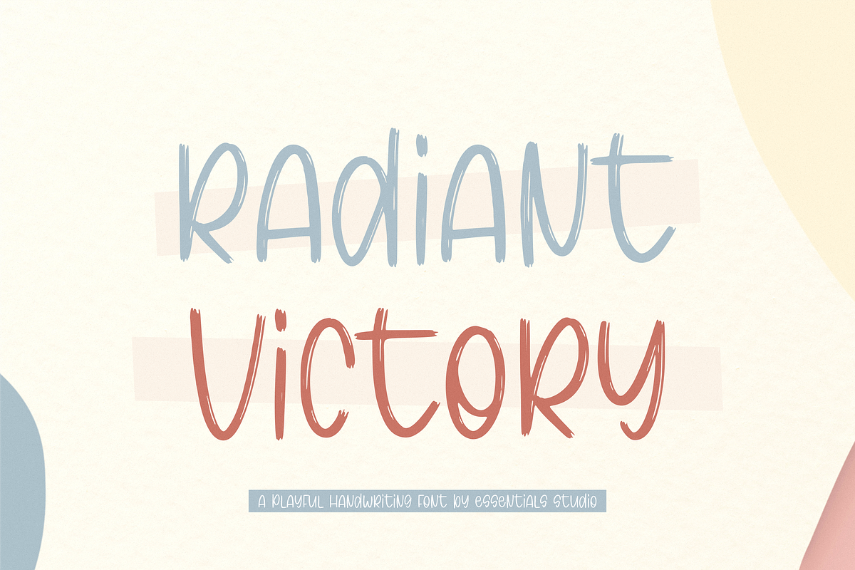 Radiant Victory, a Font by Essentials Studio (Photo 1 of 6)