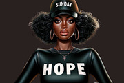 Weekly Motivation Black Girl PNG, a Person Illustration by Tanya Kart (Thumbnail 6 of 8)