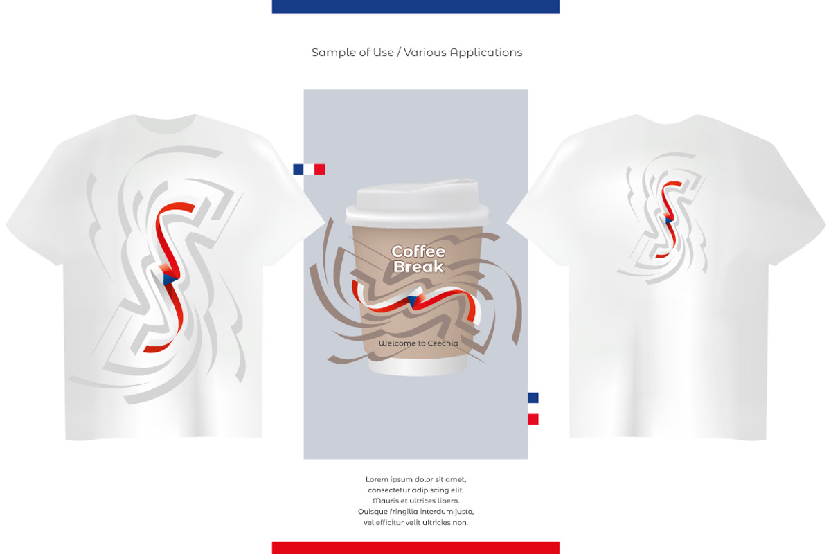 Czechia flag ribbon vector, a Templates & Theme by Simbos (Photo 7 of 9)