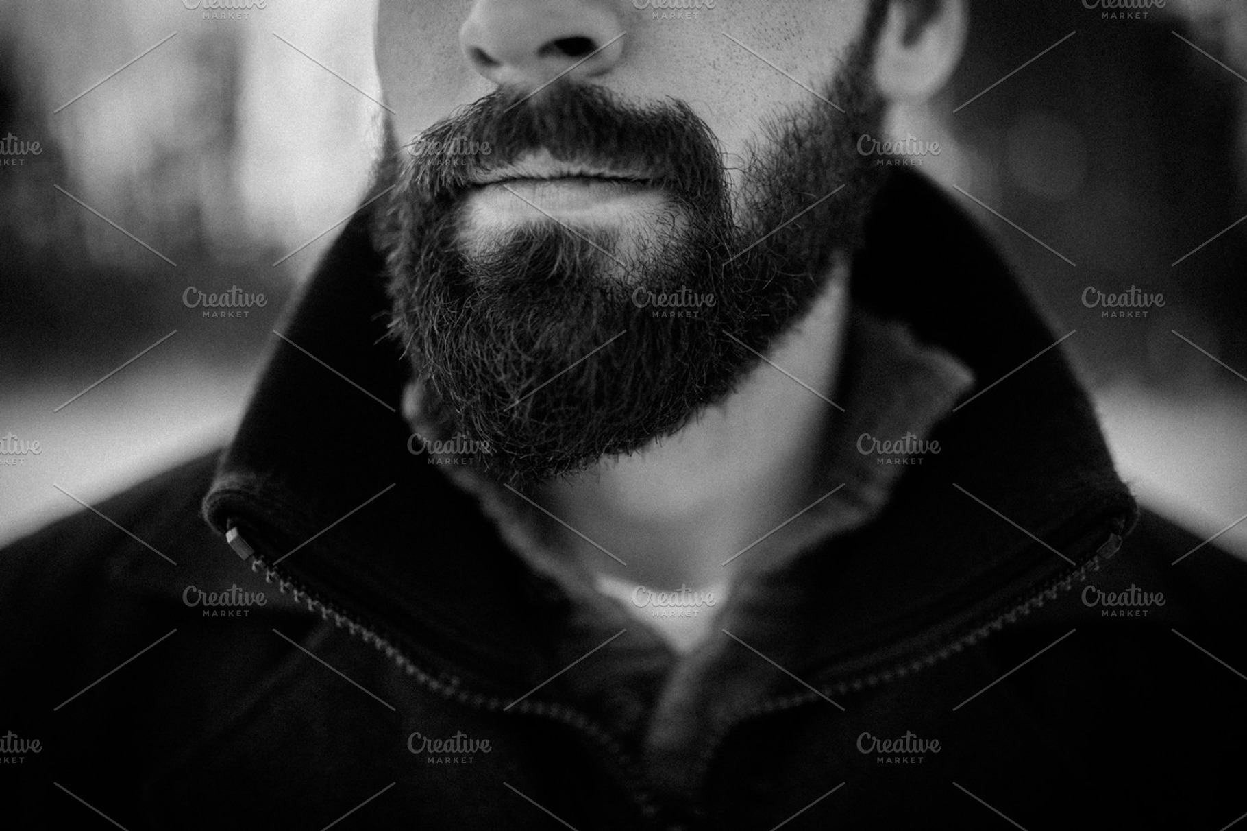 Beard in Black and White, a Person Photo by Anna Beth Smith