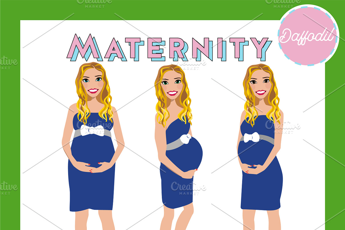 Maternity Pregnant Portrait Creator, a Person Illustration by Lauren Lesley Studio (Photo 11 of 45)