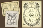 Antique Family Records - Blank, a Texture Graphic by Blue Line Design (Thumbnail 8 of 17)