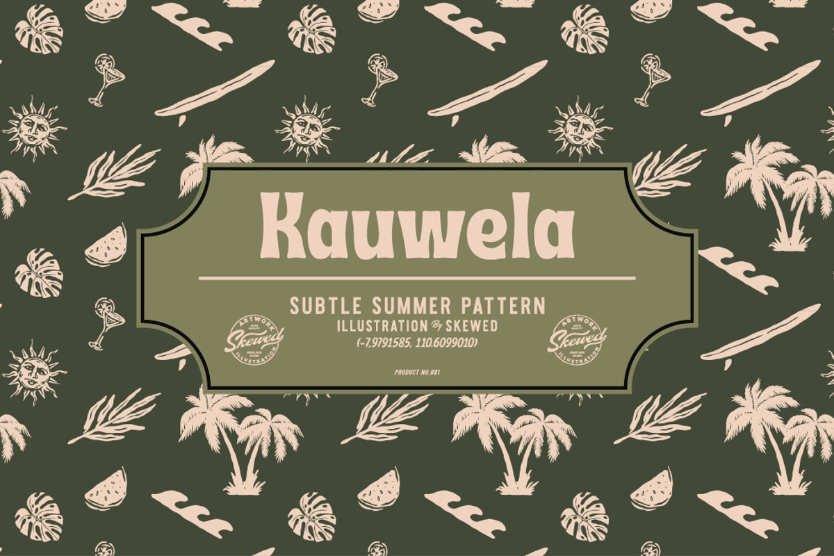 Kauwela Summer Pattern, a Pattern Graphic by Skewed Studio (Photo 1 of 6)