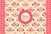 Strawberry Patterns & Clip Art, a Pattern Graphic by Eclectic Anthology (Thumbnail 1 of 12)