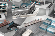 Full Office Interior 26, an Architecture 3D Model by Giimann (Thumbnail 19 of 23)
