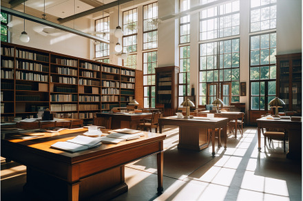 Reading room Interior of a library, a School & Education Photo by Alena Stoyko design