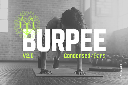 Burpee Sans Condensed Typeface, a Sans Serif Font by YockMercado