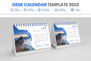 Desk Calendar Template 2023, a Templates & Theme by Mk_Studio (Thumbnail 1 of 3)