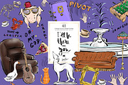 Friends TV Show Clipart, an Object Illustration by KaramfilaS (Thumbnail 1 of 3)