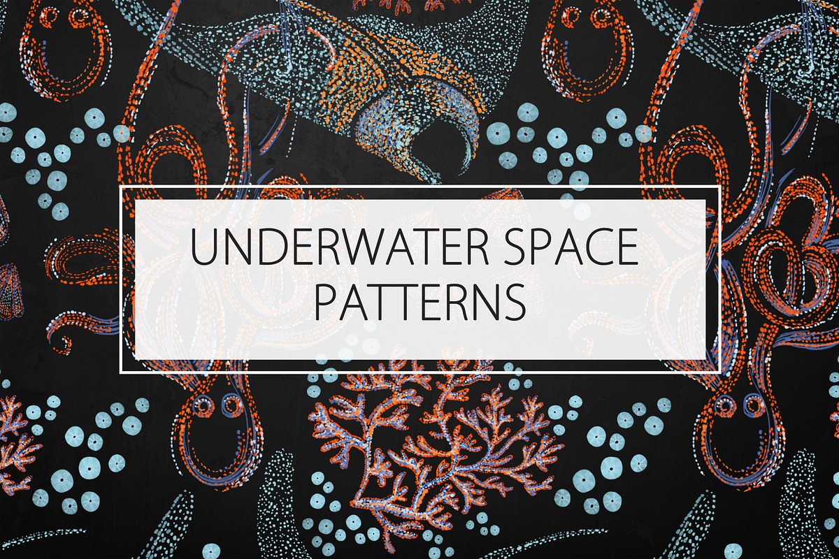UNDERWATER / SPACE PATTERNS, a Pattern Graphic by ANAKOTO (Photo 16 of 17)