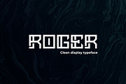Roger - Display typeface, a Sans Serif Font by Graphicado (Thumbnail 1 of 9)