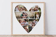 Heart Shaped Collage with watercolor, a Shape Add-On by BrownLeopard (Thumbnail 2 of 9)