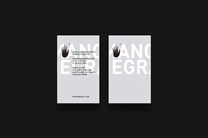 Business cards template: Mano Negra