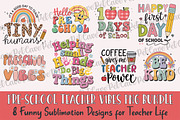 Pre-school Teacher Vibes PNG Bundle, a Graphic by Pet Cave (Thumbnail 1 of 9)