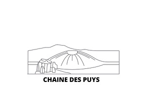 France, Chaine Des Puys Line Travel