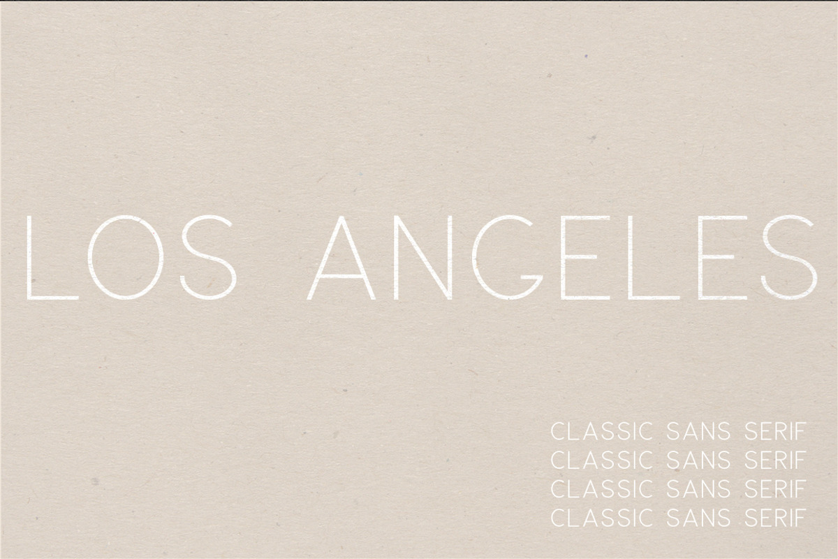 Los Angeles | A Multi-Weight Font preview 5