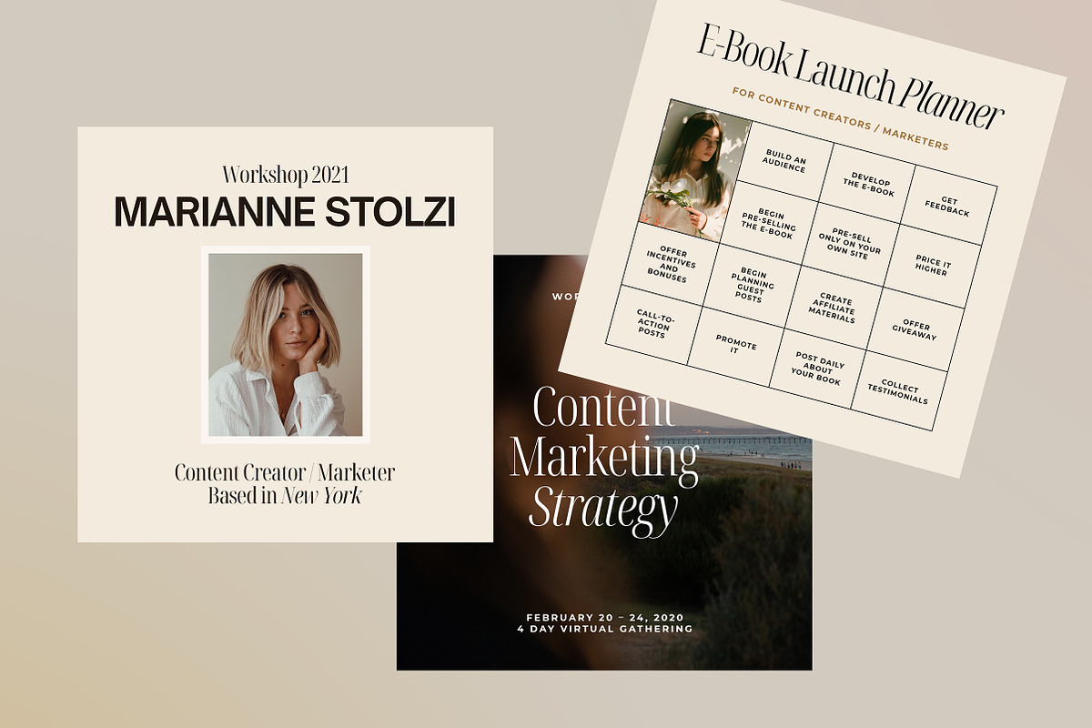 Content Creators Instagram CANVA PS, a Social Media Template by September 5th (Photo 12 of 18)
