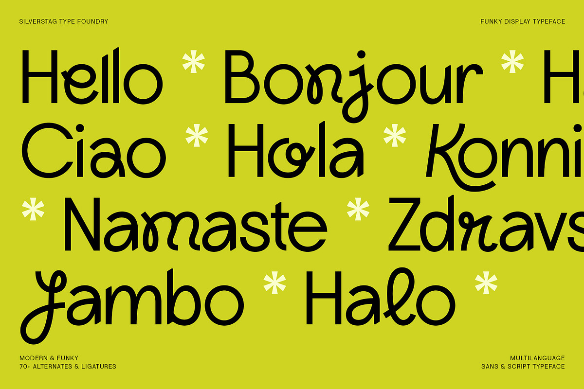Lightshift - Funky Display Typeface, a Sans Serif Font by SilverStag Type Foundry (Photo 12 of 25)