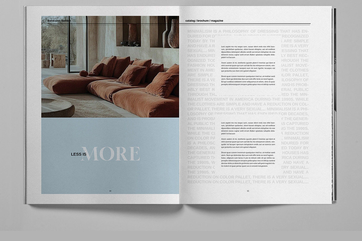 Pastel Boho Magazine Template, a Brochure Template by Boris Cupac (Photo 7 of 7)