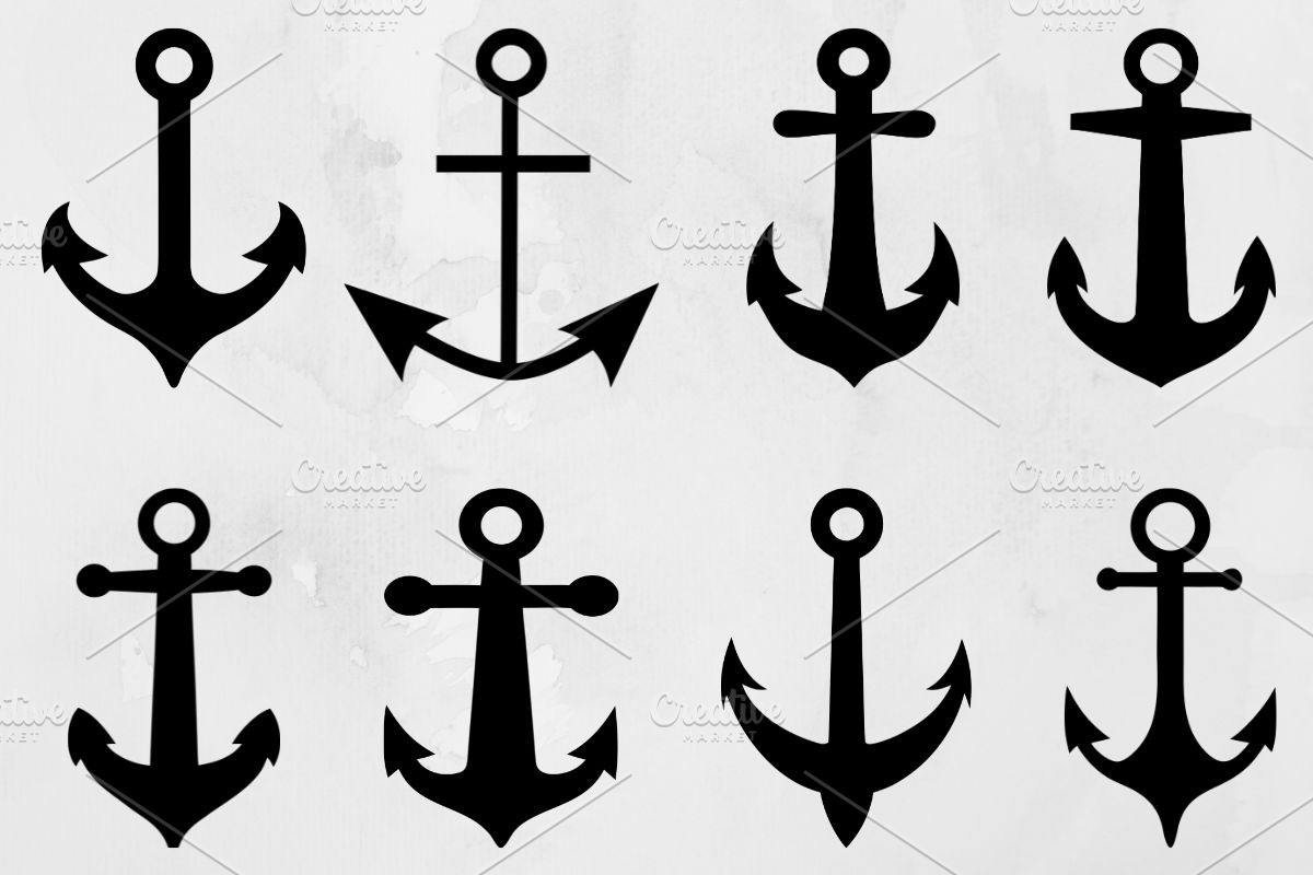 Anchor Silhouette SVG, an Object Illustration by newminddesign (Photo 1 of 3)