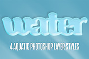 4 Water Photoshop Layer Styles, a Layer Style Add-On by P-G-H (Thumbnail 3 of 4)