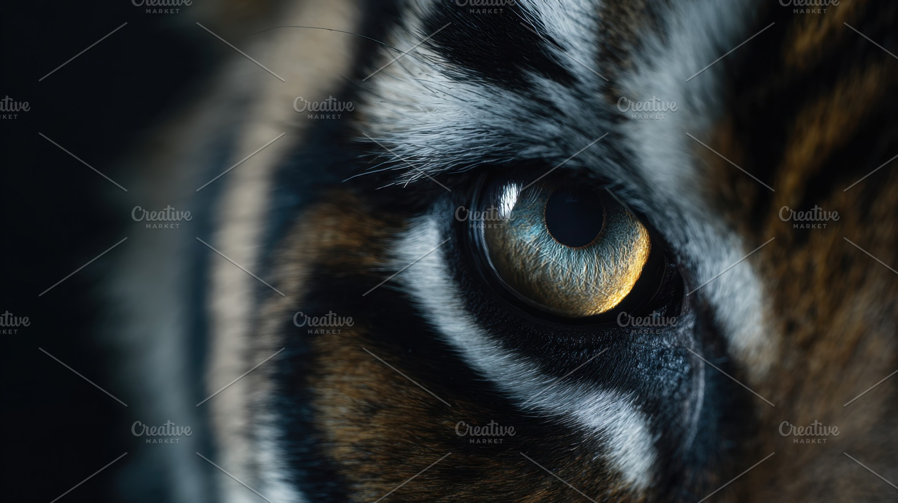 Tigers eye in nature, a Photo by Beautiful things