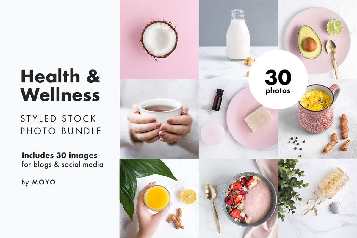 Health & Wellness Photo Bundle, a Health & Medical Photo by Moyo Studio (Photo 1 of 8)