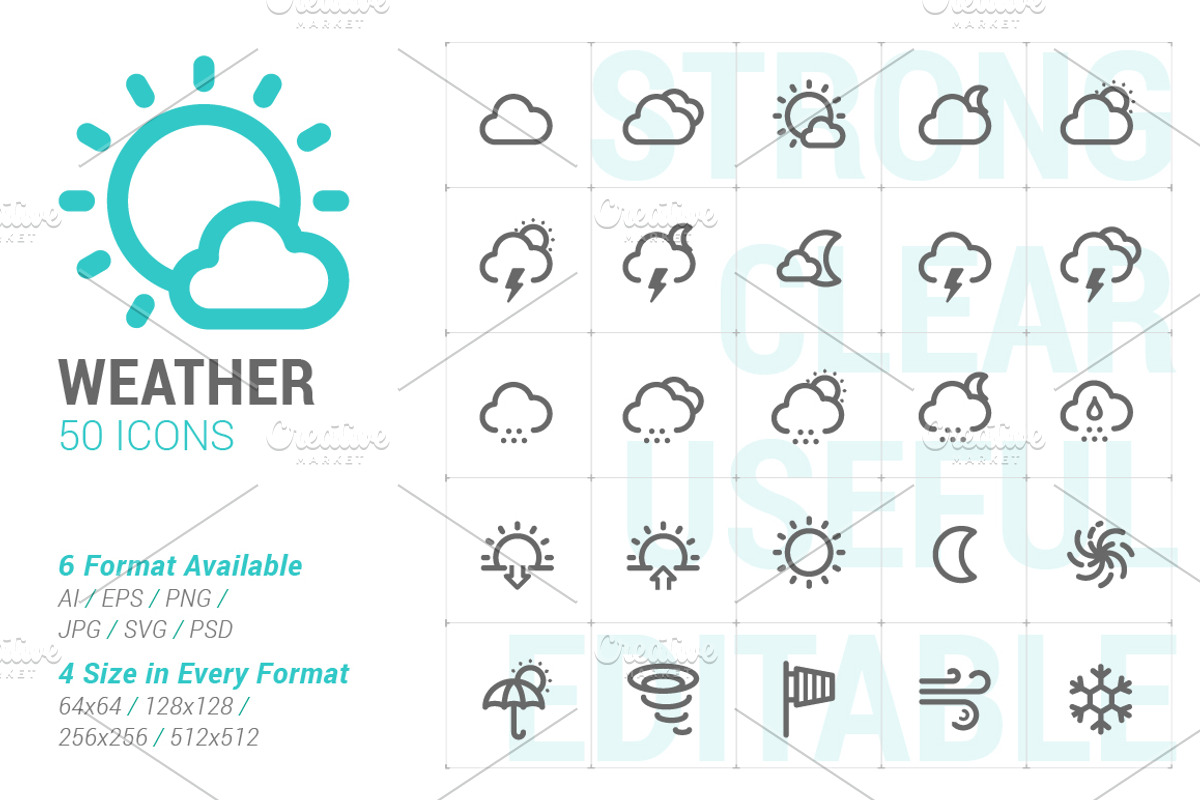 Weather Mini Icon, an Icon by WORAKAMON Design Studio